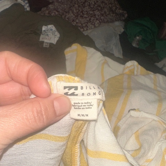 Billabong White and Yellow Striped Romper - Picture 10 of 12